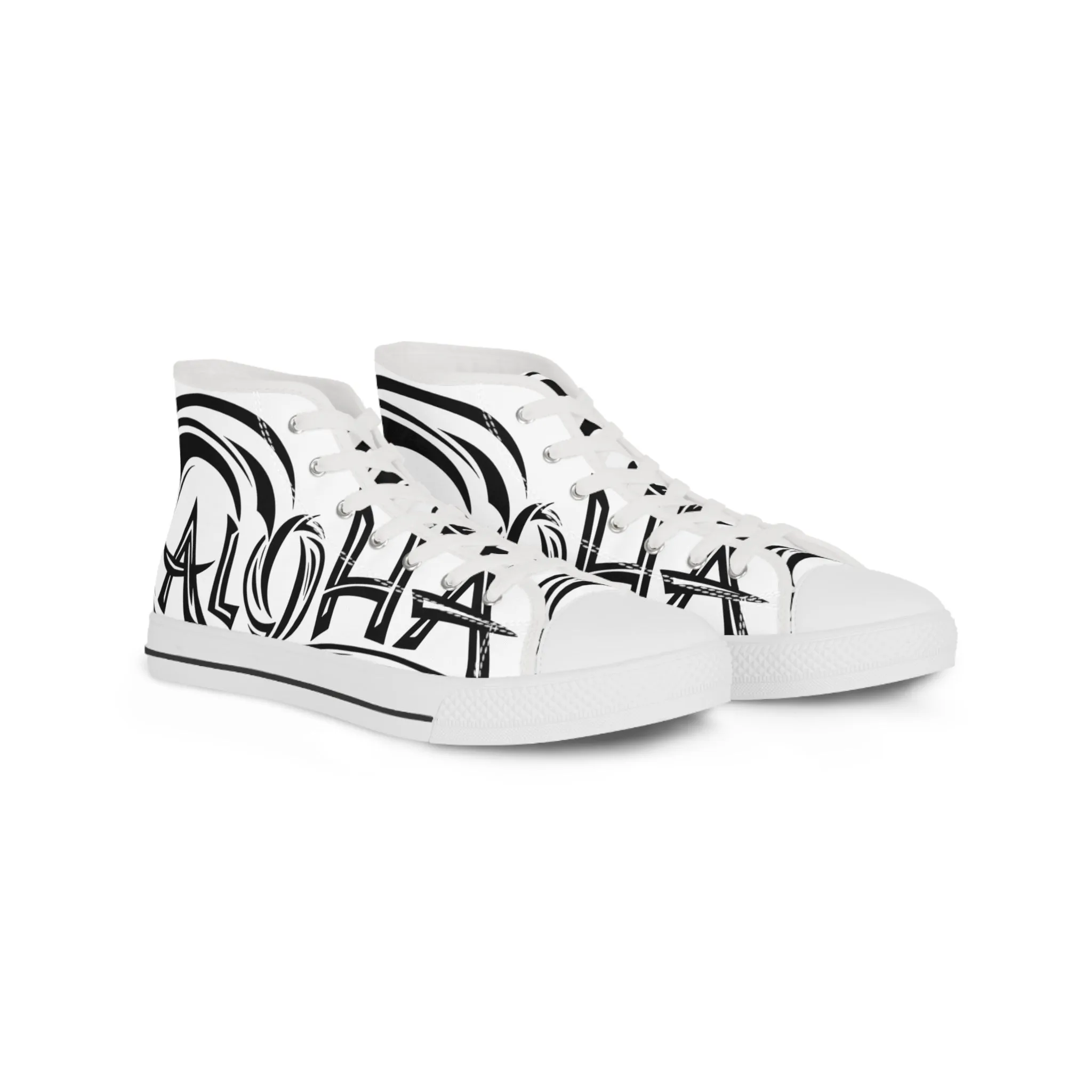 Aloha High Top Sneakers for Trendsetters - Stylish White Sneakers