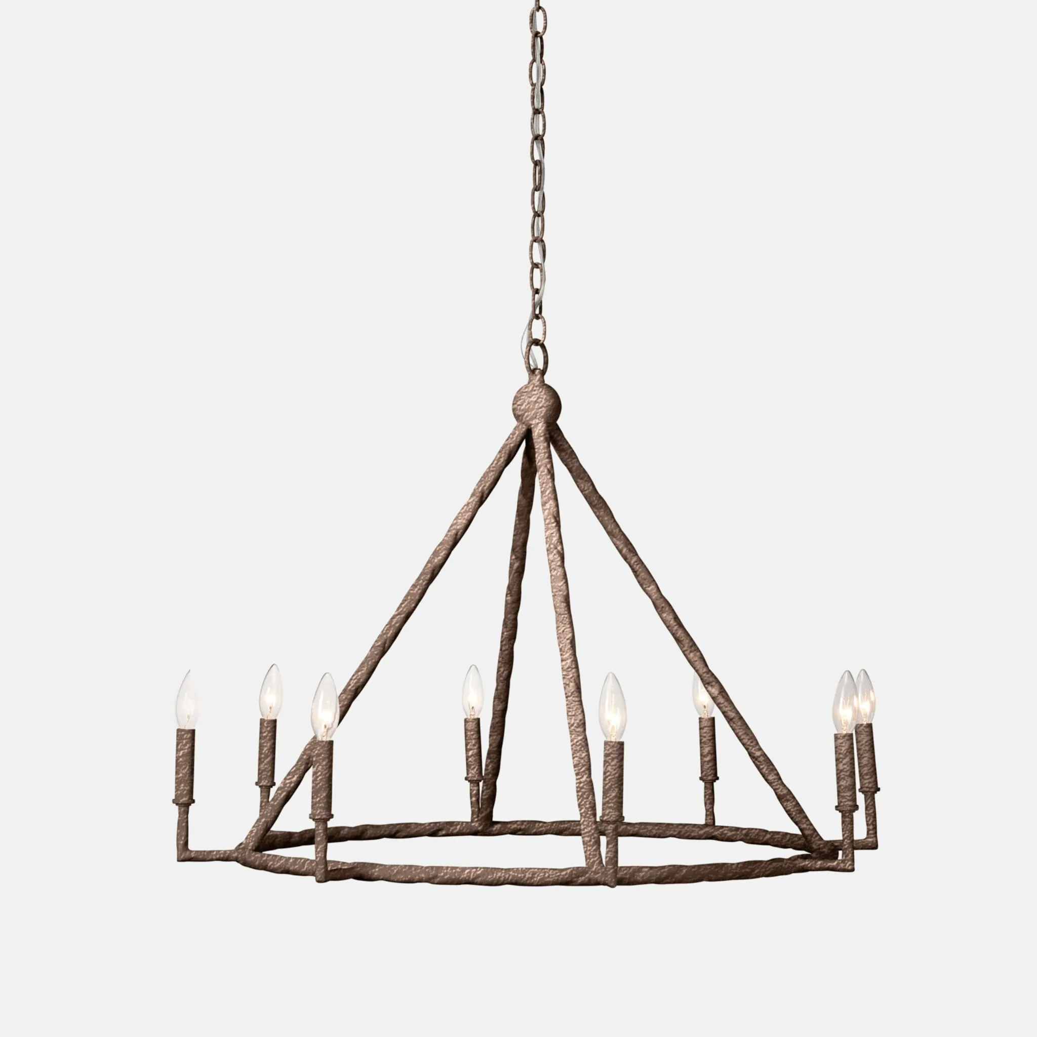 Aloni Tarnished Silver Candelabra Chandelier