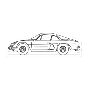 Alpine A110 Classic Outline Sticker