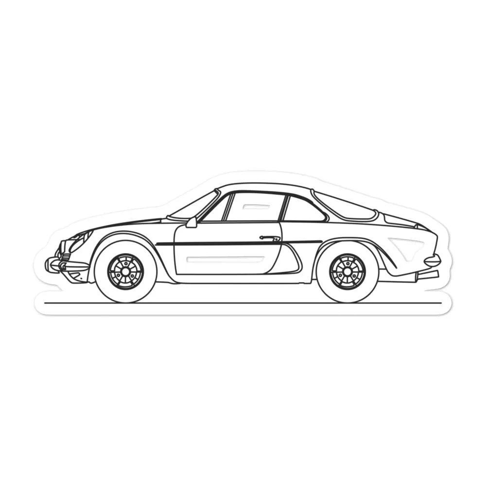 Alpine A110 Classic Outline Sticker