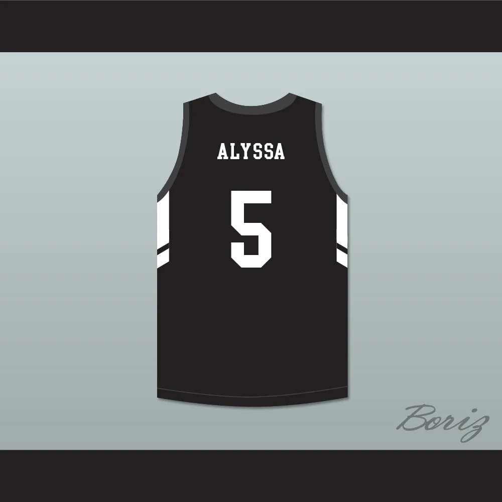 Alyssa 5 Mamba Ballers Black Basketball Jersey Version 3