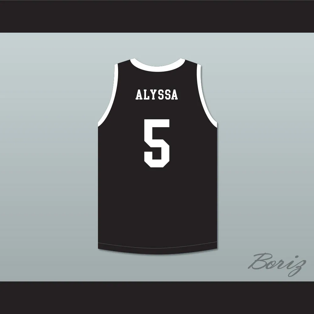Alyssa 5 Mamba Ballers Black Basketball Jersey Version 4