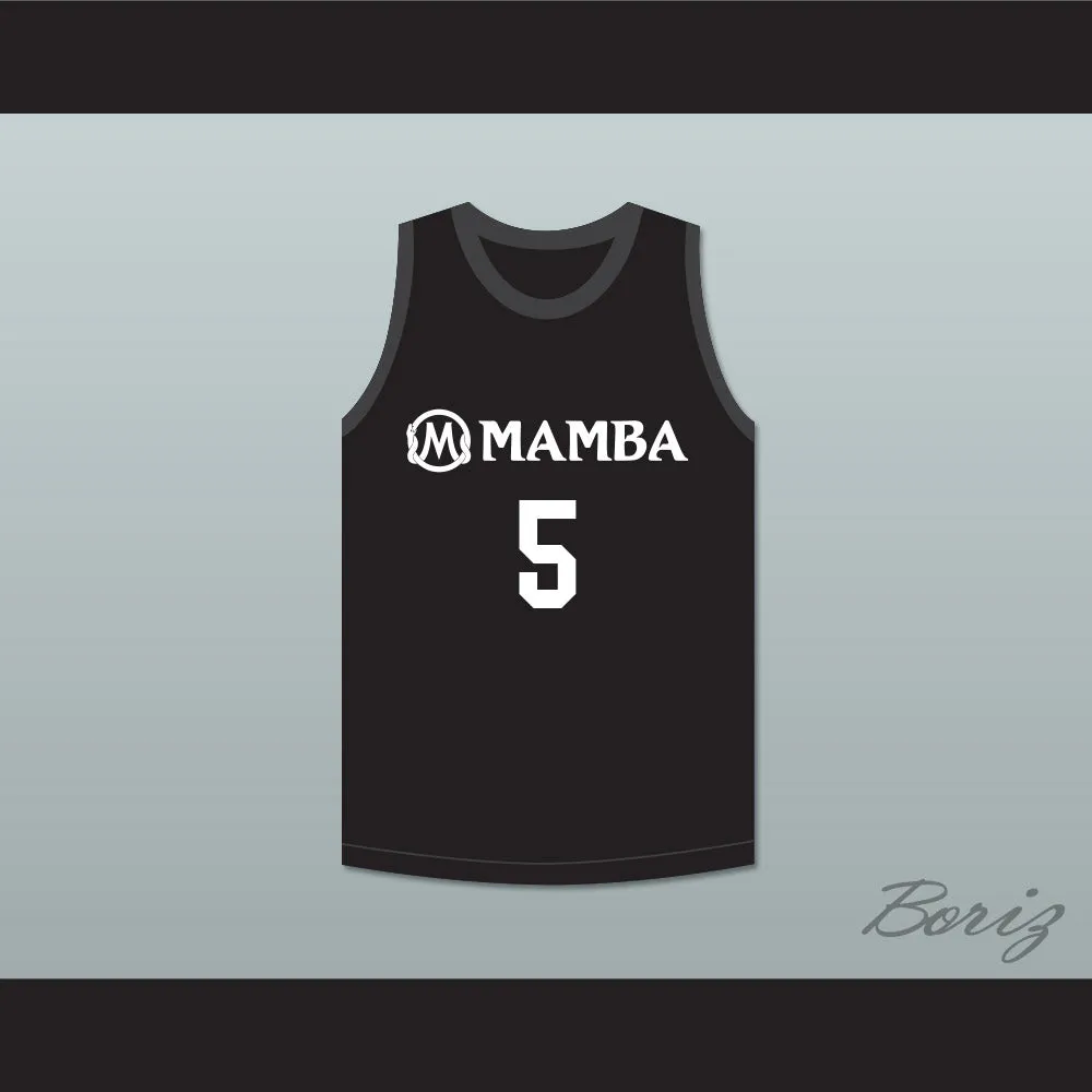 Alyssa 5 Mamba Ballers Black Basketball Jersey