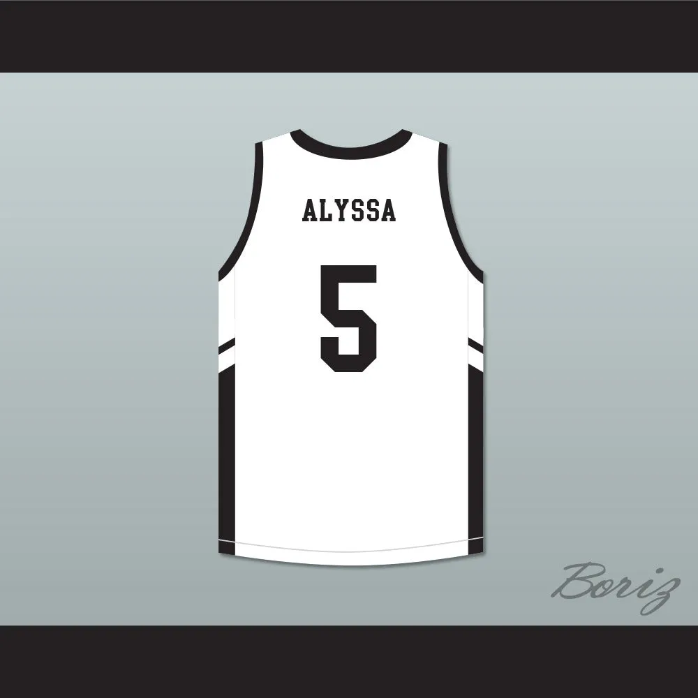 Alyssa 5 Mamba Ballers White Basketball Jersey Version 2