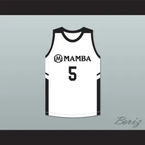 Alyssa 5 Mamba Ballers White Basketball Jersey Version 2