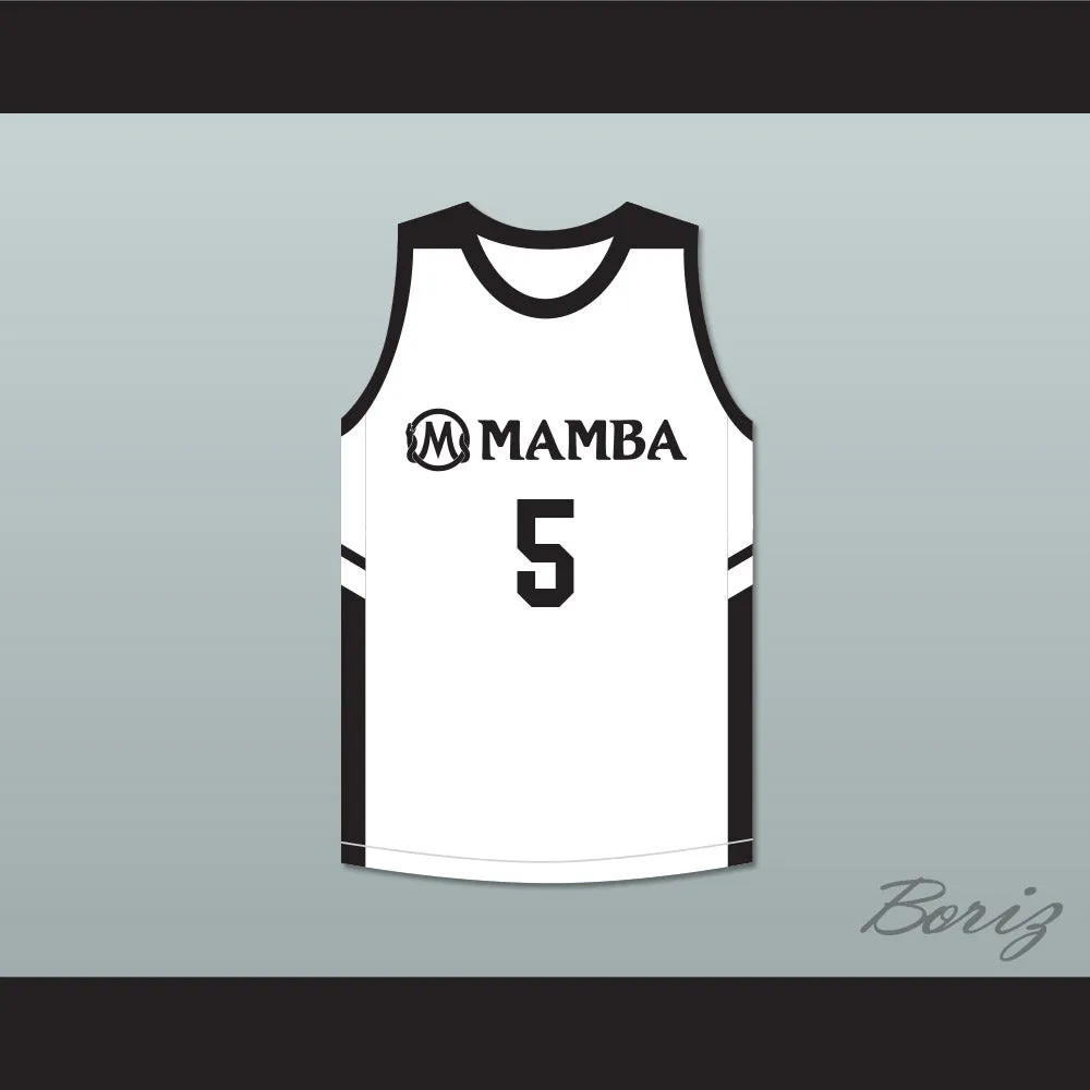 Alyssa 5 Mamba Ballers White Basketball Jersey Version 2