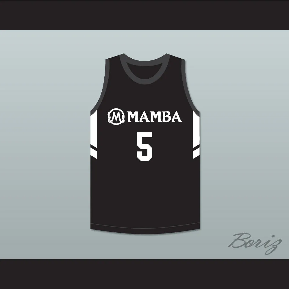 Alyssa Altobelli 5 Mamba Ballers Black Basketball Jersey Version 3