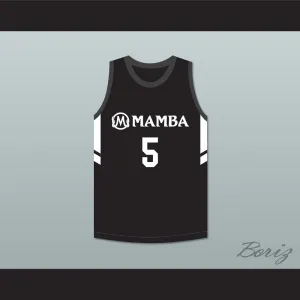 Alyssa Altobelli 5 Mamba Ballers Black Basketball Jersey Version 3