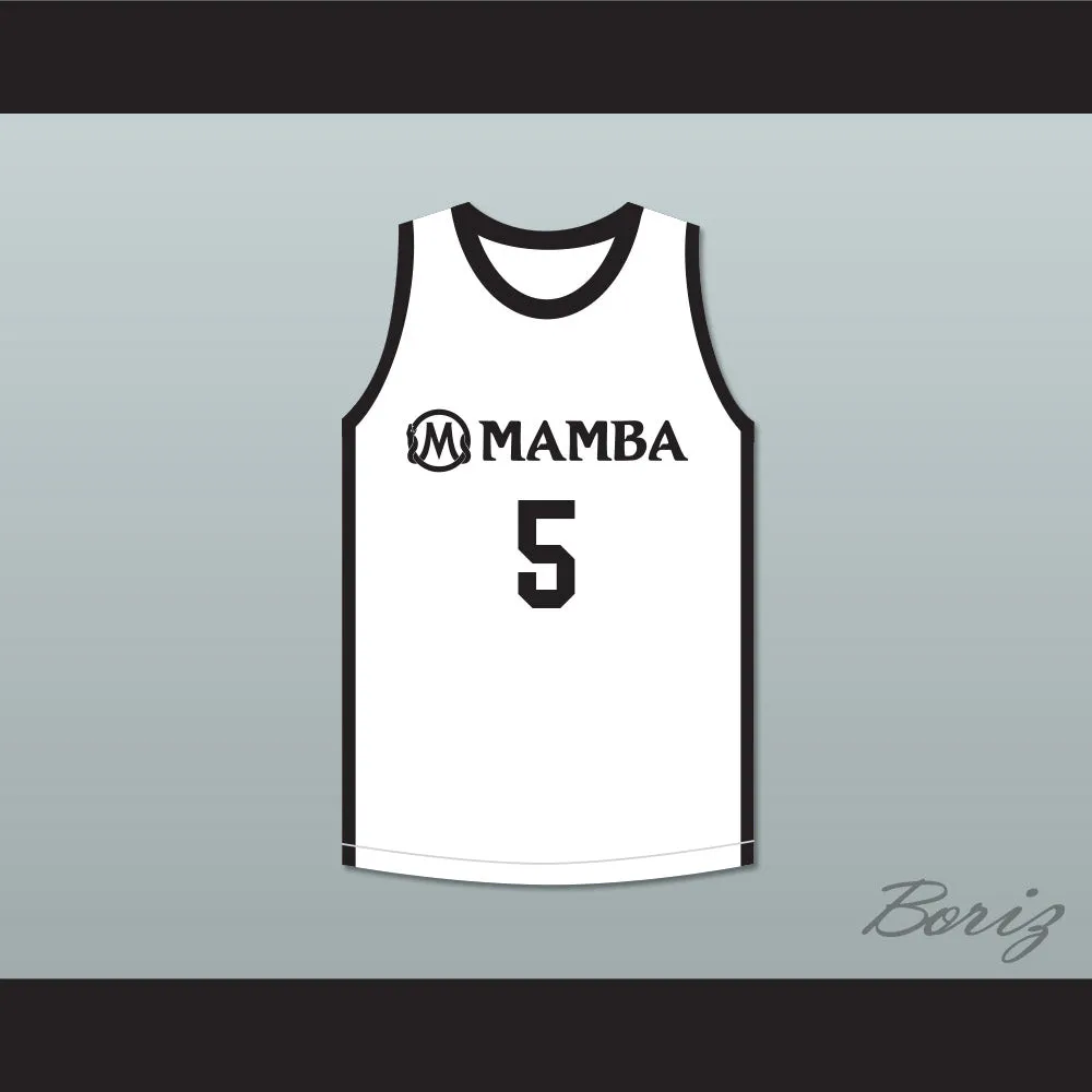 Alyssa Altobelli 5 Mamba Ballers White Basketball Jersey