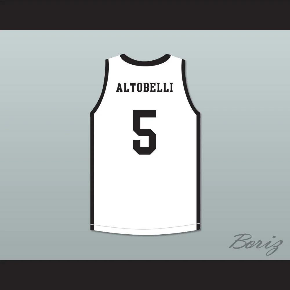 Alyssa Altobelli 5 Mamba Ballers White Basketball Jersey