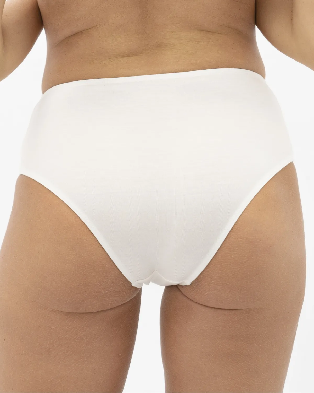 Amalfi High Rise Briefs  - White Jasmine