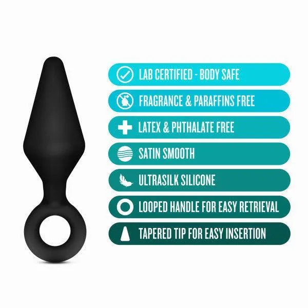 Anal Adventures Silicone Loop Anal Training Butt Plug Set