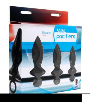 Anal Pacifiers Set of 3 - Black
