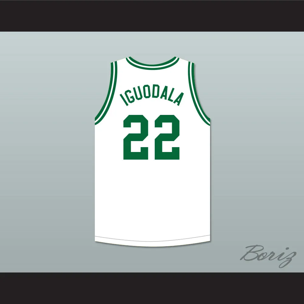 Andre Iguodala 22 Franklin Middle School White Basketball Jersey 2