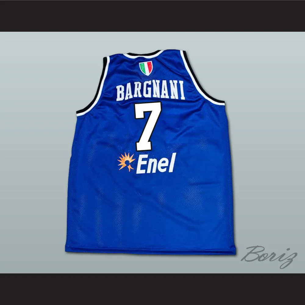 Andrea Bargnani 7 Italia Blue Basketball Jersey