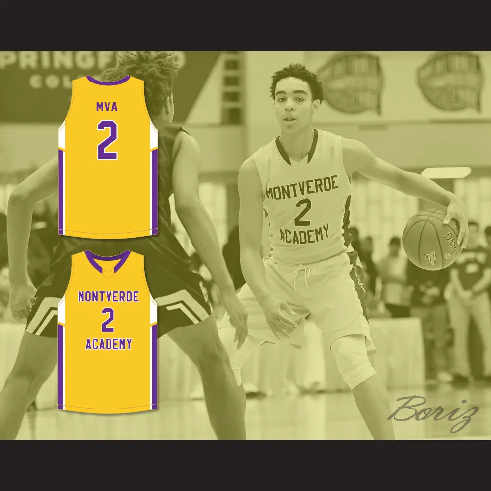 Andrew Nembhard 2 Montverde Academy Eagles Yellow Basketball Jersey 1