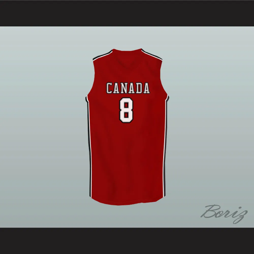 Andrew Wiggins 8 Canada Red Basketball Jersey