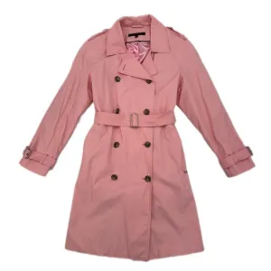 Anne Klein Petite Women's Pink Lightweight Trench Coat with belt size 10P