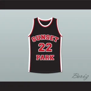 Antwon Tanner Drano 22 Sunset Park Black Basketball Jersey