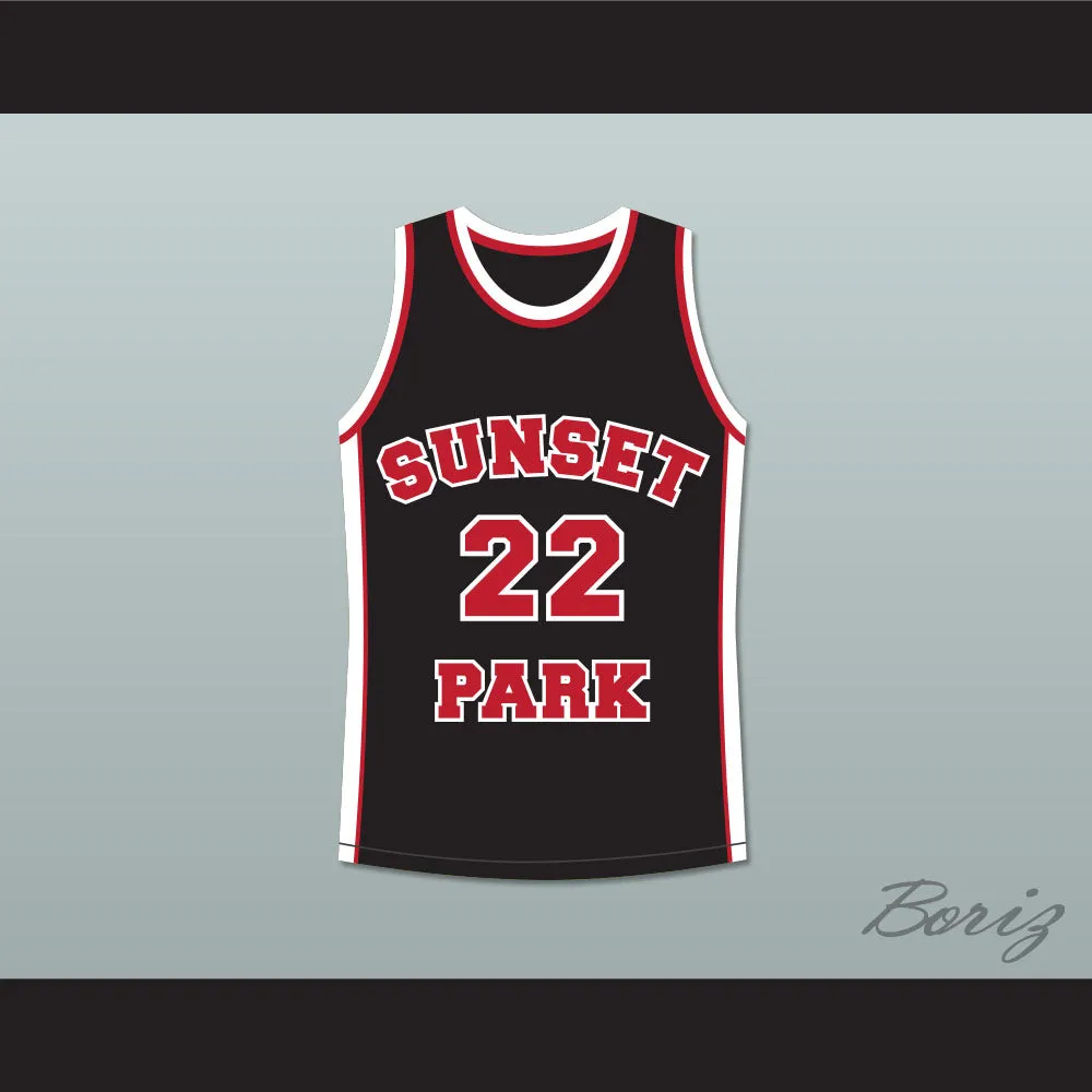 Antwon Tanner Drano 22 Sunset Park Black Basketball Jersey