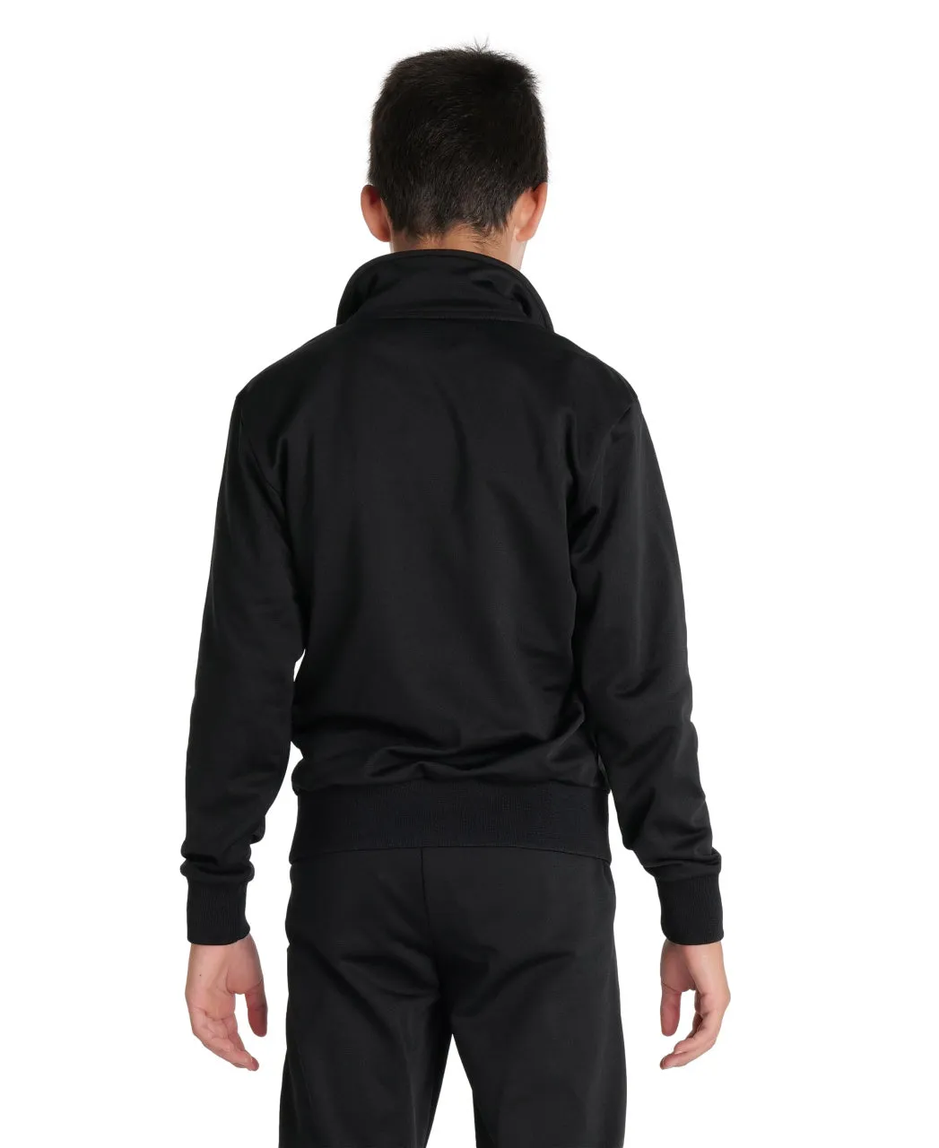Arena Team Junior Panel Knit Poly Track Jacket - Black