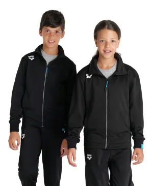 Arena Team Junior Panel Knit Poly Track Jacket - Black