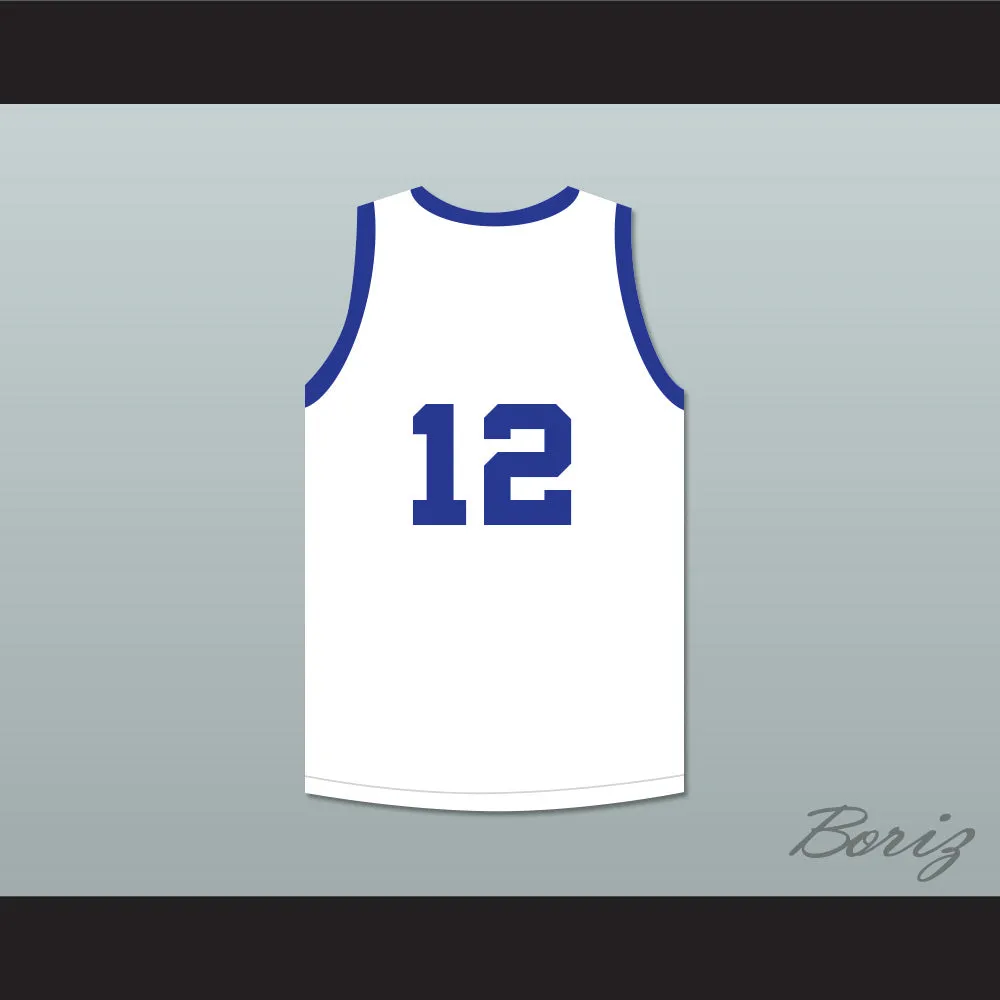 Arnie Risen 12 Indianapolis Kautskys White Basketball Jersey