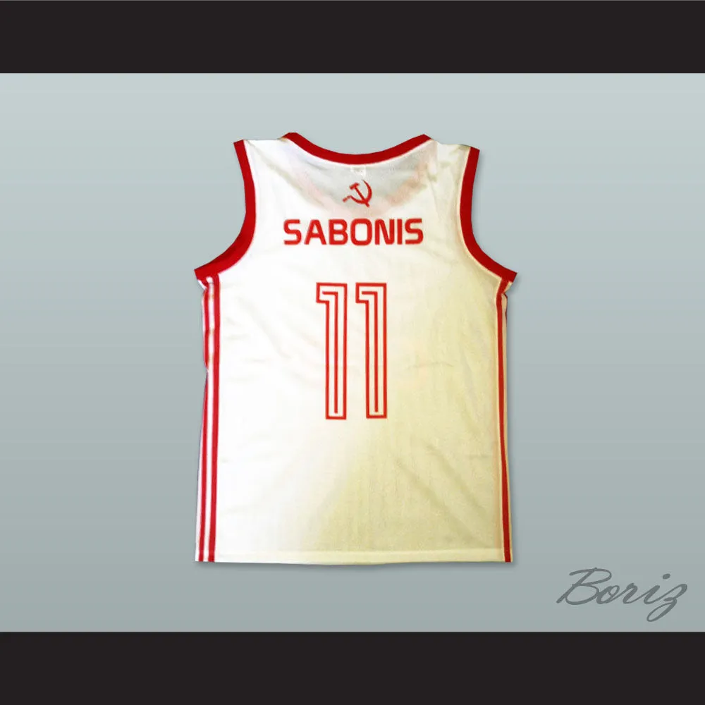 Arvydas Sabonis 11 Soviet Union CCCP Basketball Jersey