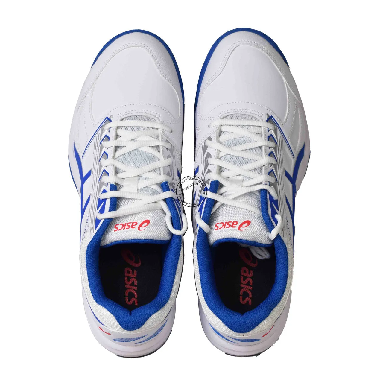 Asics Gel Lethal Field Cricket Shoes White Tune Blue Size