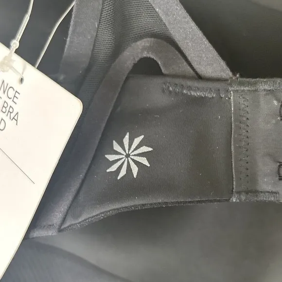 Athleta 36C Advance Sprint Bra Black Running Cardio Sports Bra High Impact NWT