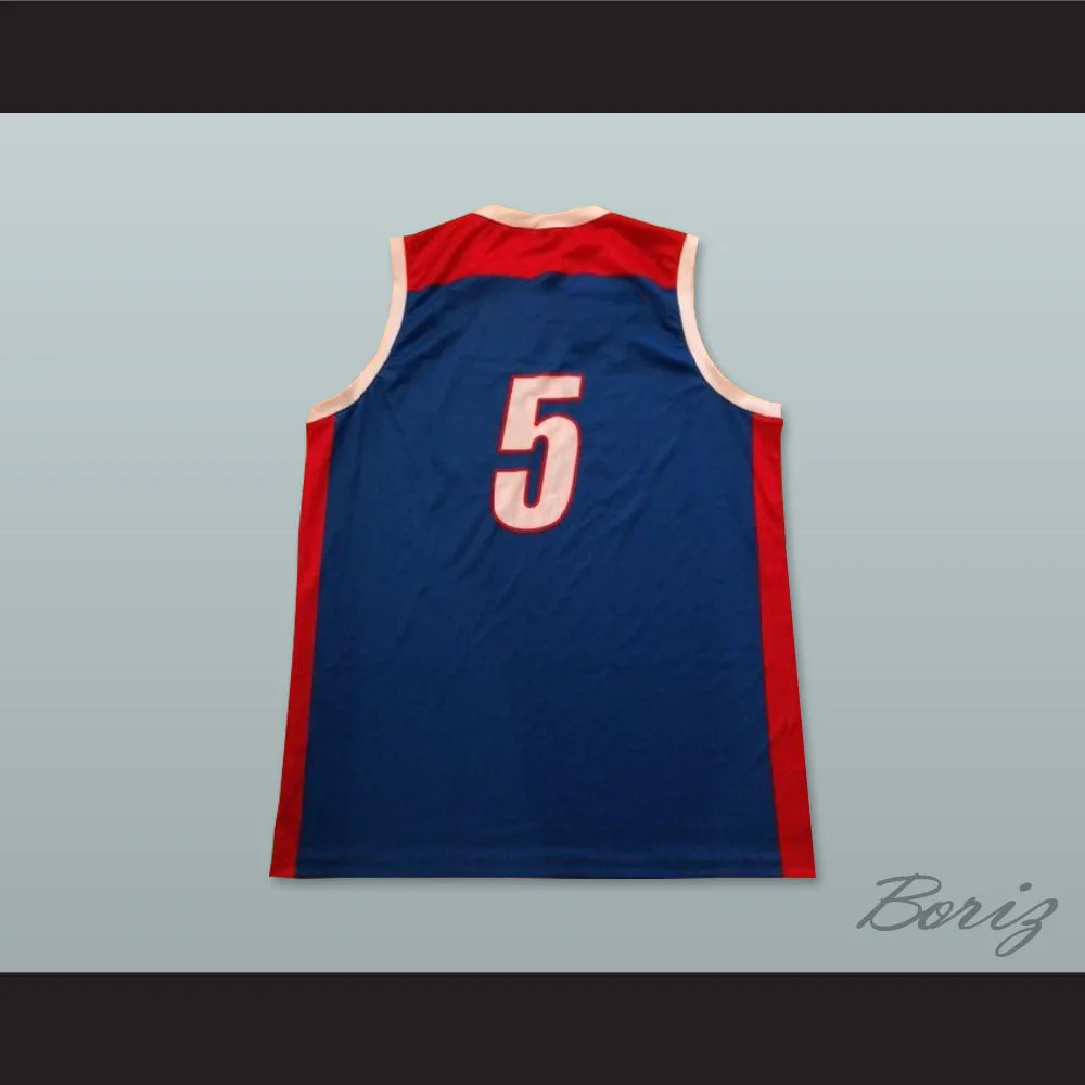 Azerbaijan 5 National Team Basketball Jersey