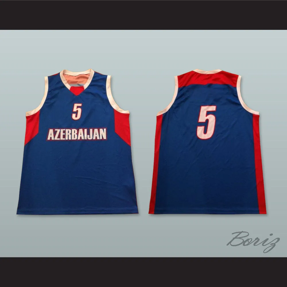 Azerbaijan 5 National Team Basketball Jersey