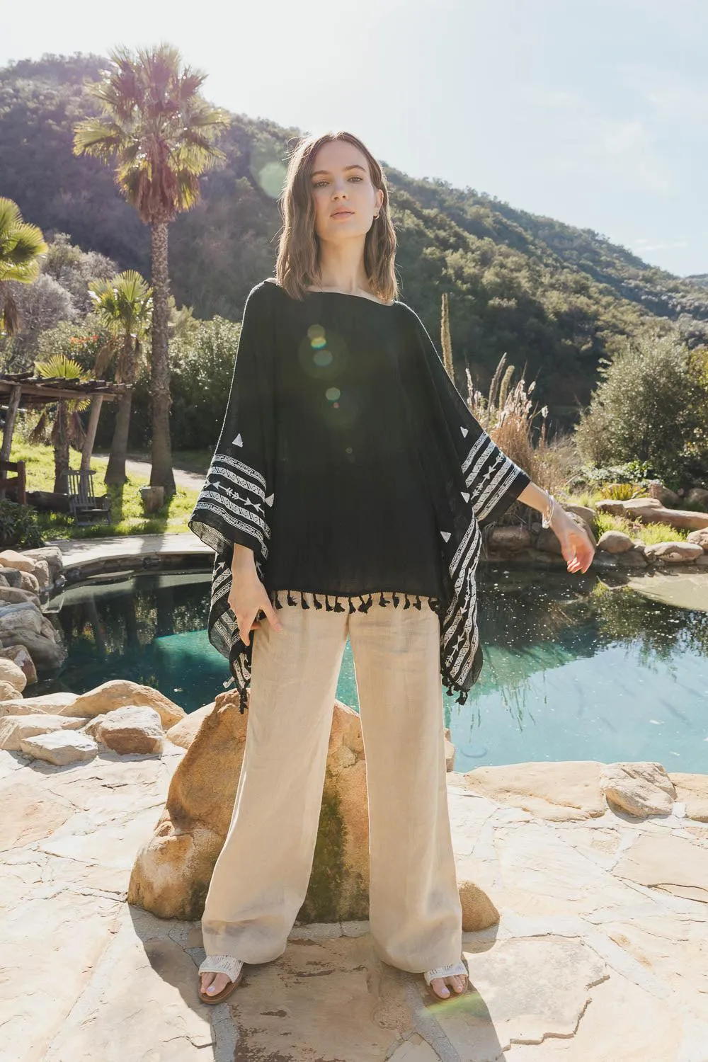 Aztec Embroidered Tunic - 3 colors
