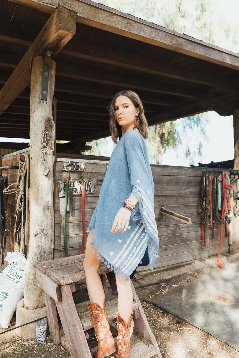 Aztec Embroidered Tunic - 3 colors