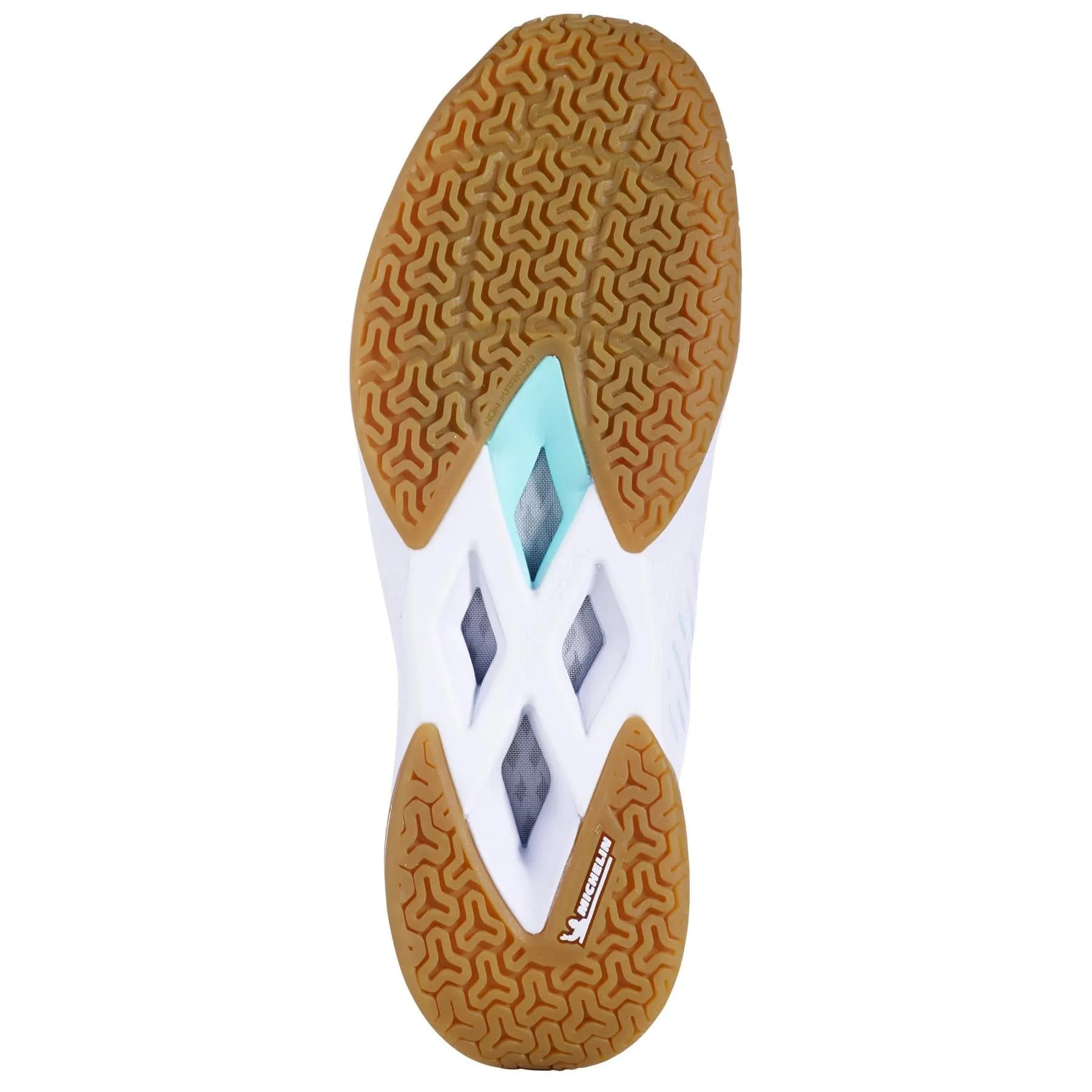 Babolat Shadow Tour 5 Womens Badminton Shoes - White / Cockatoo