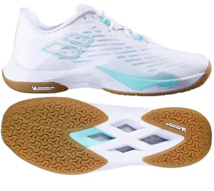 Babolat Shadow Tour 5 Womens Badminton Shoes - White / Cockatoo