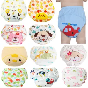 Baby Diapers Reusable Nappies Washable Cotton Training Pants Changing