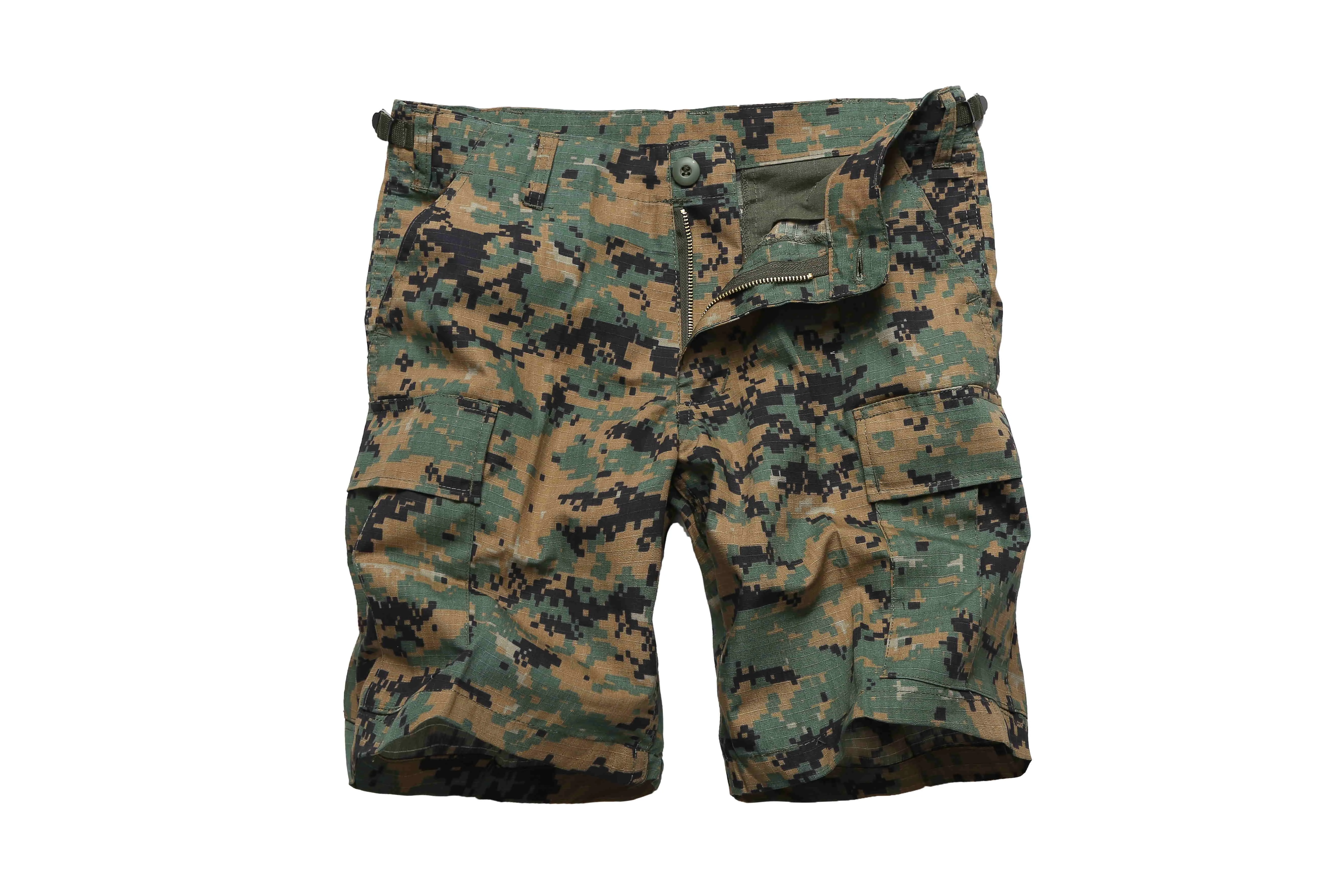 BACKBONE Mens Casual Cargo Shorts Army Military BDU Shorts with Zip Fly - Camo Colors