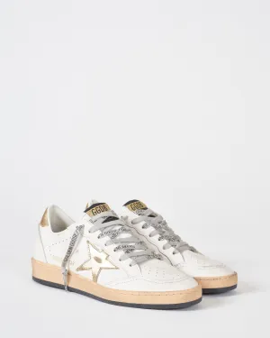 ball star leather upper laminated star and heel - milk/gold