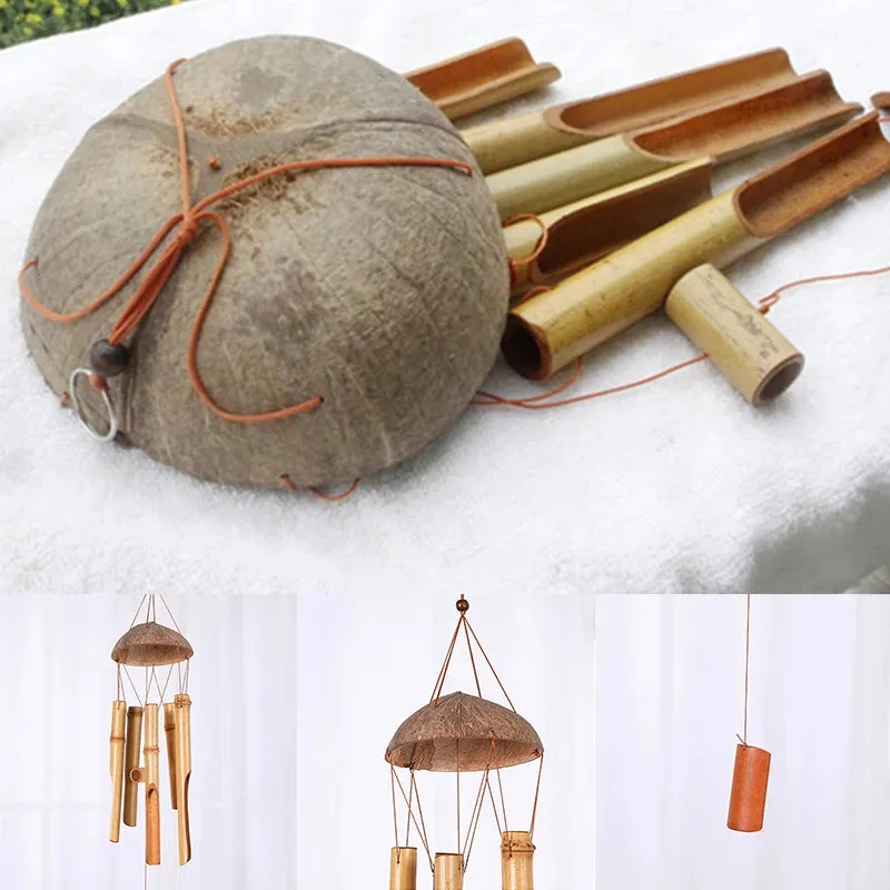 Bamboo Windbell Chimes Craft For Outdoor & Garden Patio Home Decoration