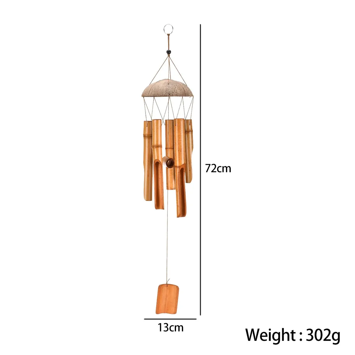 Bamboo Windbell Chimes Craft For Outdoor & Garden Patio Home Decoration