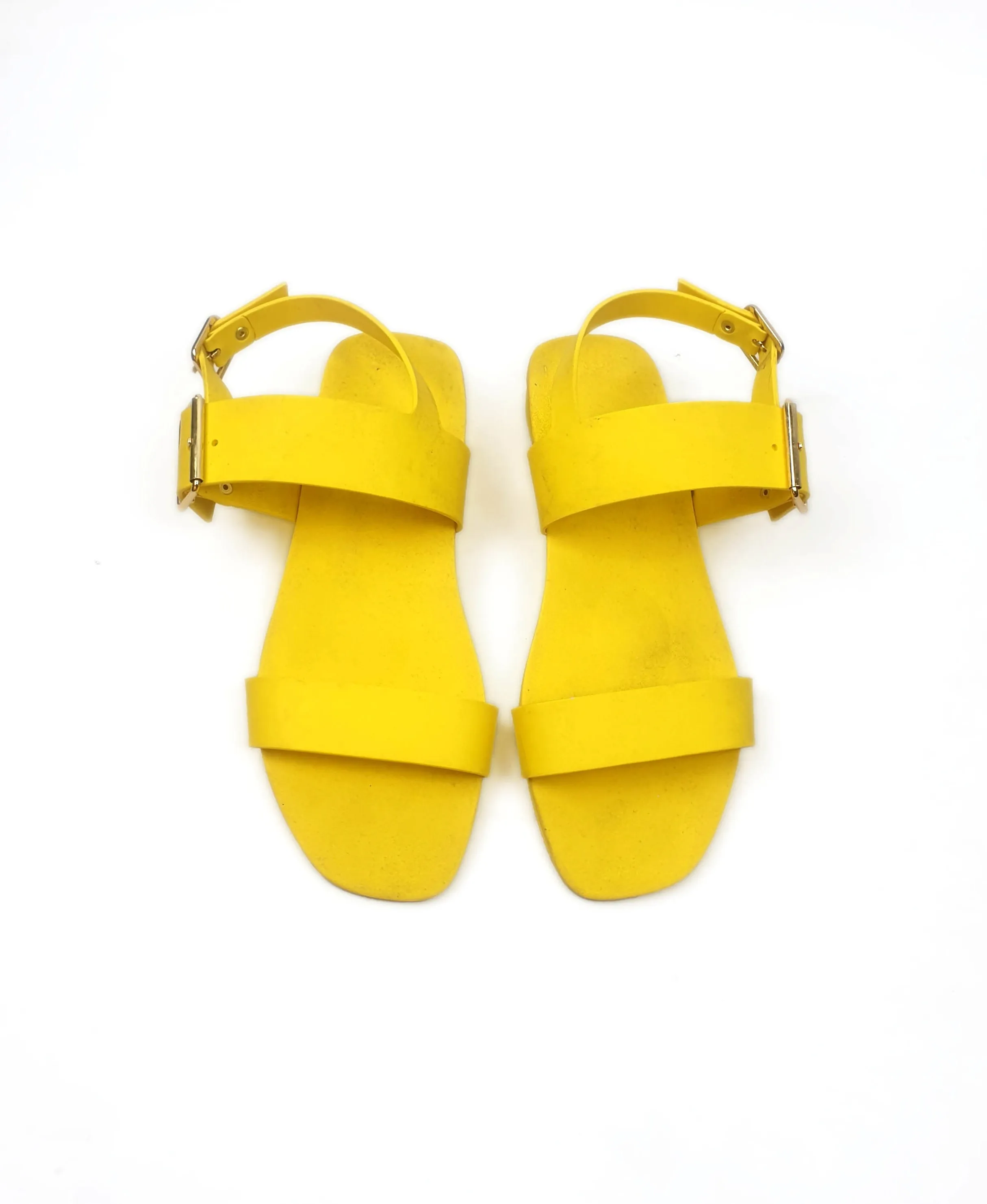 Bared yellow sandals size 39