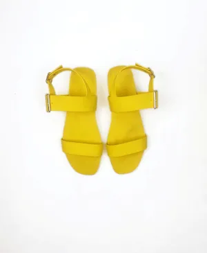 Bared yellow sandals size 39