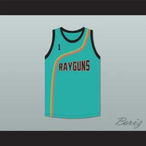 Baron Davis 1 Roswell Rayguns Teal Basketball Jersey