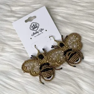 Bee You Beaded Earrings