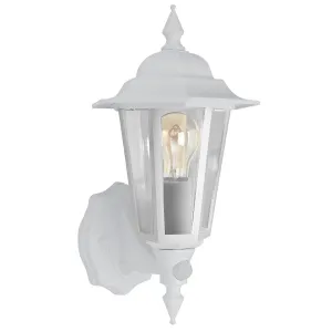 BELL 10363 Retro Lantern White with PIR (lamp not included)