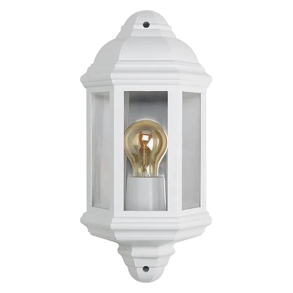 BELL 10364 Retro Half Lantern White (lamp not included)