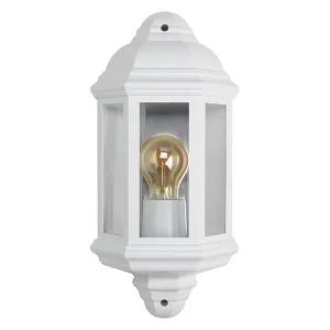 BELL 10364 Retro Half Lantern White (lamp not included)