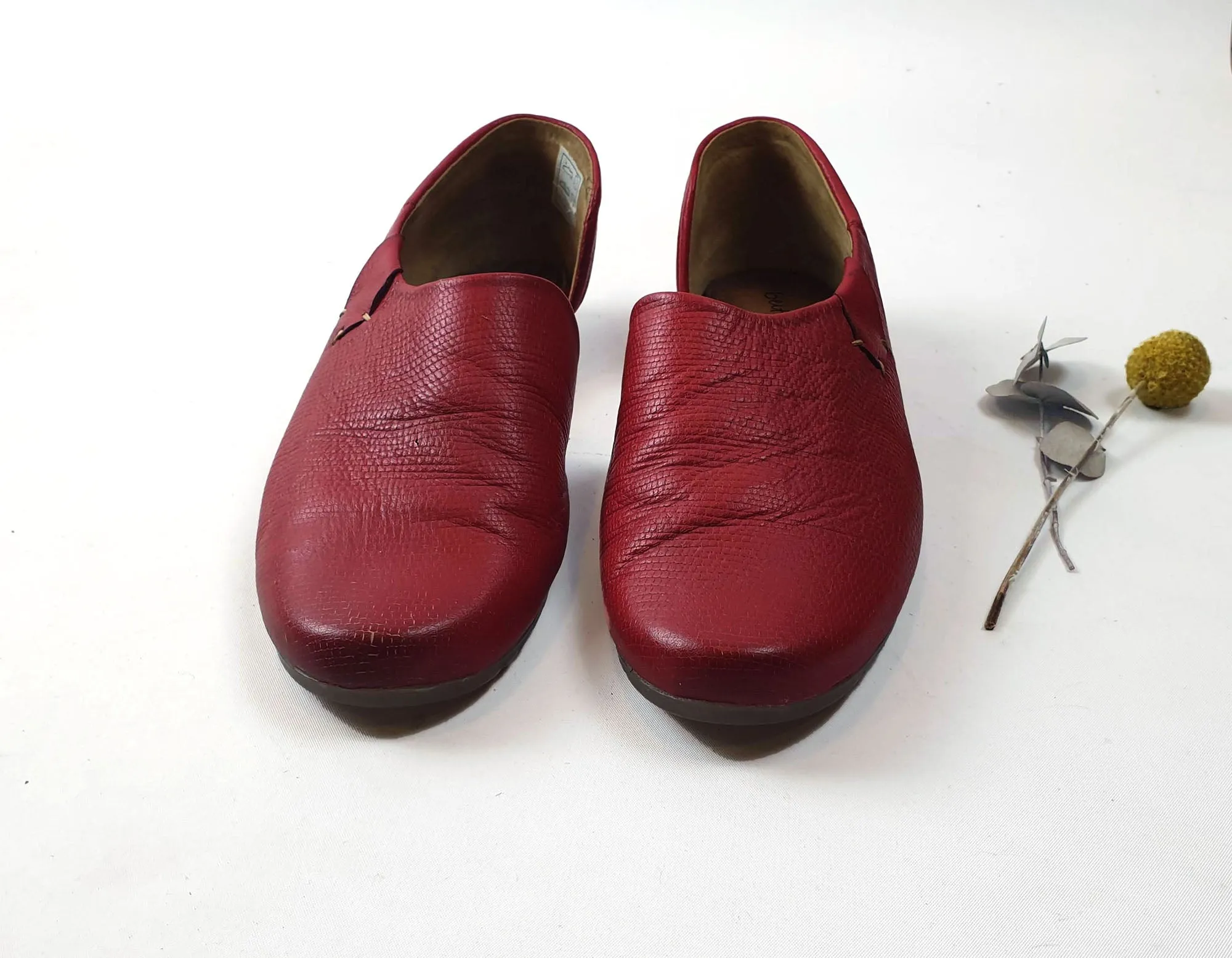 Beltrami red leather shoes size 38
