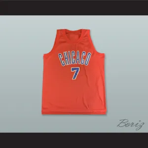 Ben Gordon 7 Chicago Stags Red Basketball Jersey